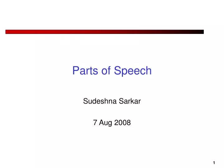 parts of speech