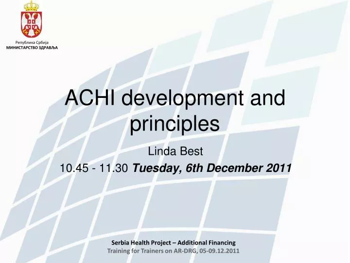 achi development and principles