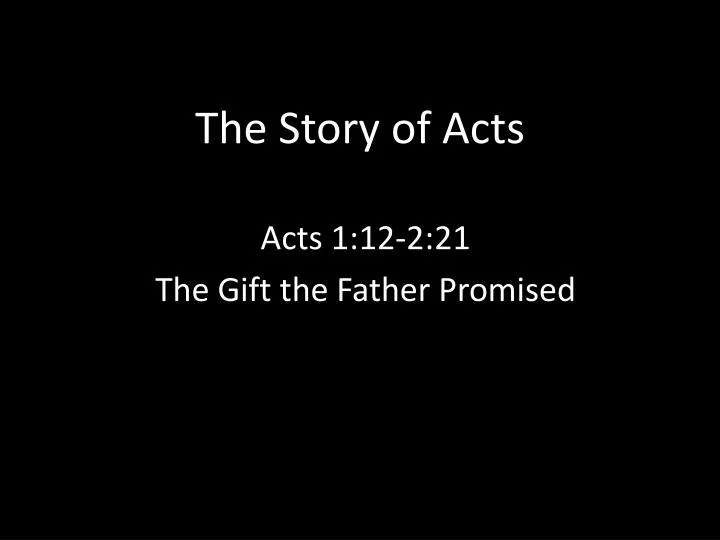 the story of acts