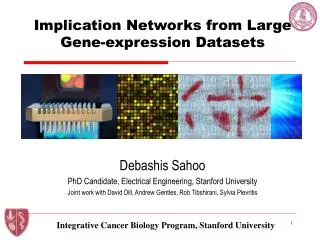 Implication Networks from Large Gene-expression Datasets