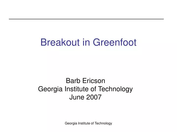 breakout in greenfoot