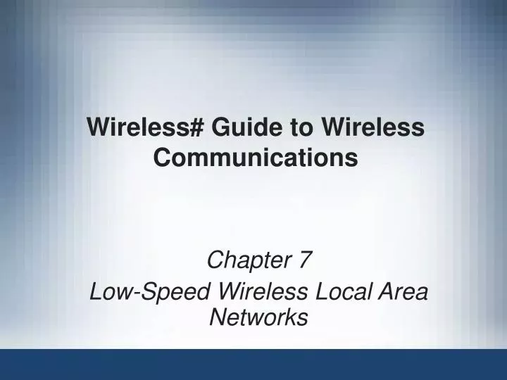 wireless guide to wireless communications