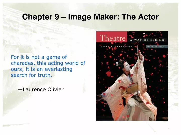 chapter 9 image maker the actor