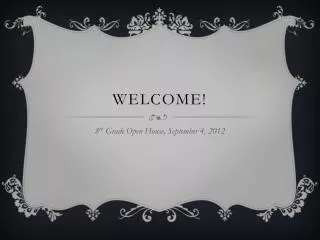 Welcome!