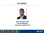 Tax Update - slide 1