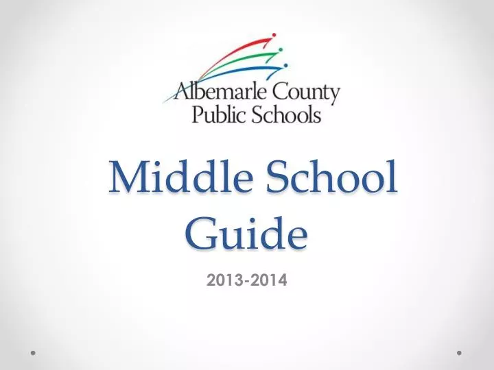 middle school guide