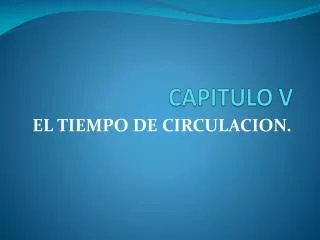 capitulo v