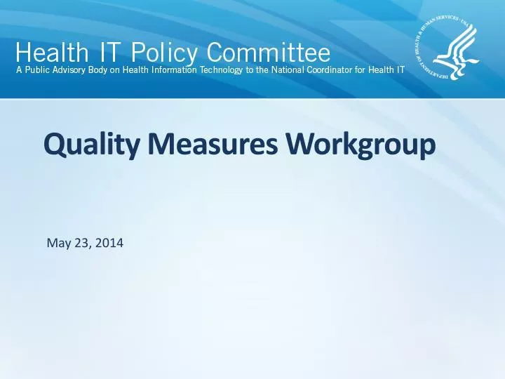 quality measures workgroup