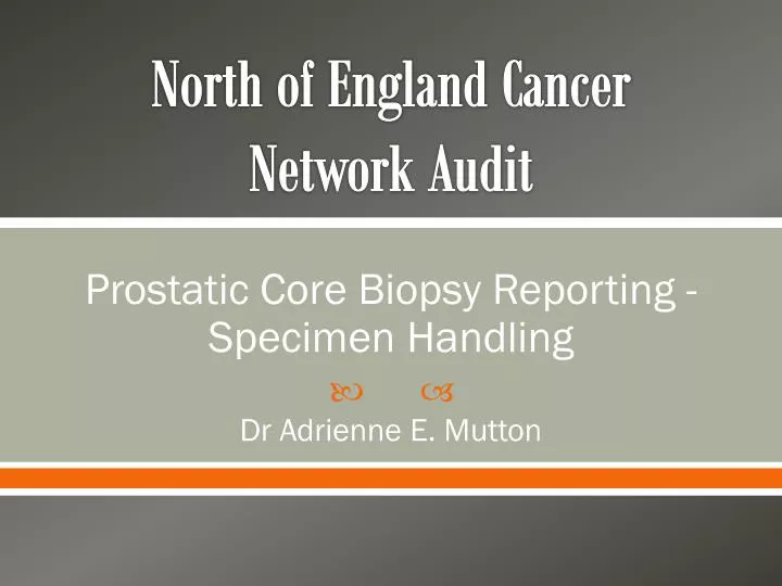 north of england cancer n etwork audit