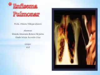 enfisema pulmonar