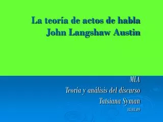 John Langshaw Austin