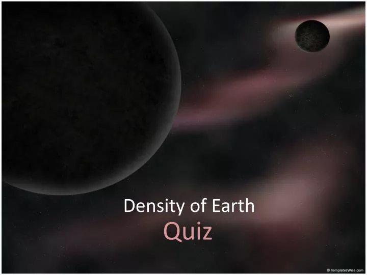 density of earth