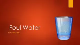 Foul Water