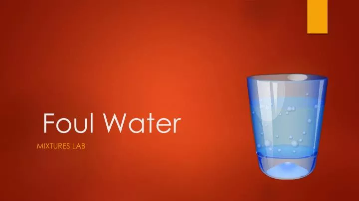 foul water