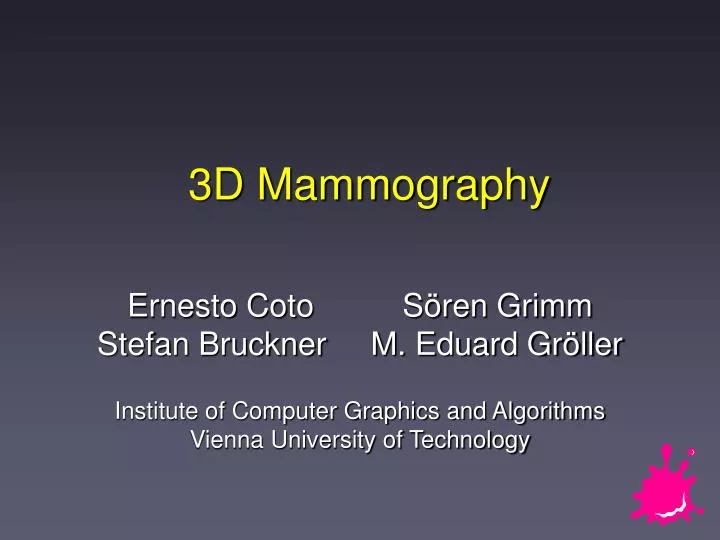 3d mammography