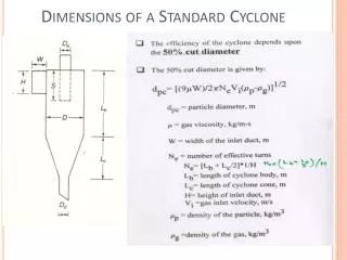 Dimensions of a Standard Cyclone