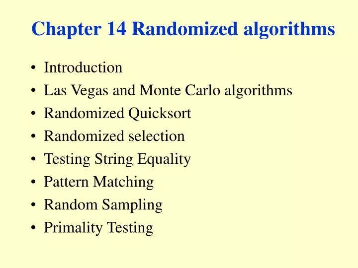 chapter 14 randomized algorithms