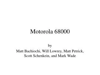 motorola 68000