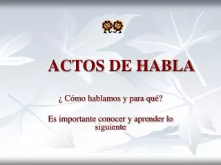actos de habla