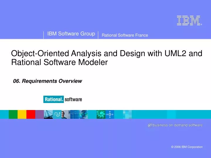 object oriented analysis and design with uml2 and rational software modeler