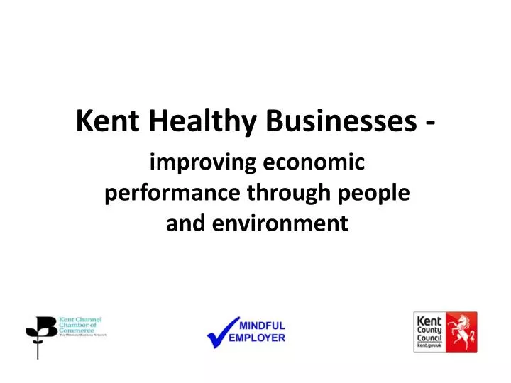 kent healthy businesses