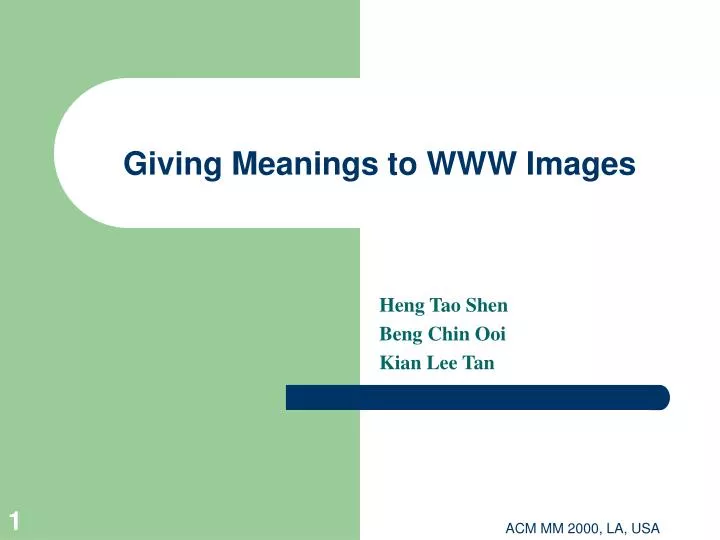 giving meanings to www images