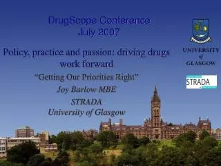 DrugScope Conference July 2007