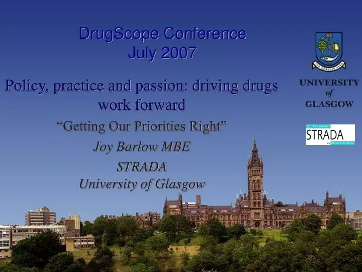 drugscope conference july 2007