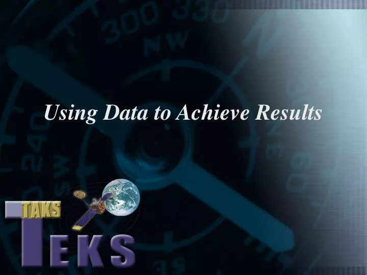 using data to achieve results