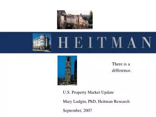 U.S. Property Market Update Mary Ludgin, PhD, Heitman Research September, 2007