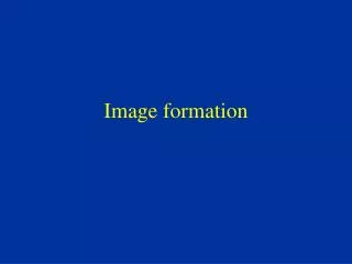 image formation