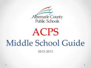 ACPS Middle School Guide