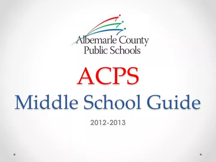 acps middle school guide