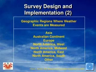 Survey Design and Implementation (2)