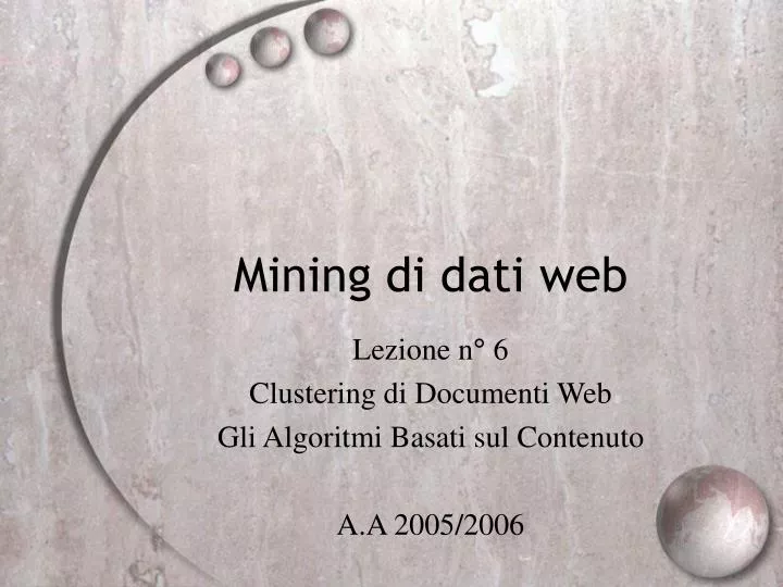 mining di dati web