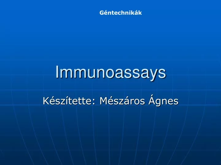 immunoassa ys