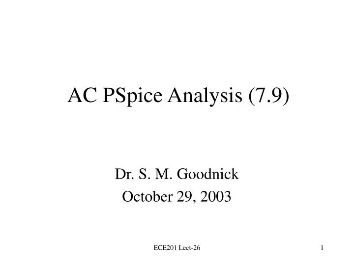 ac pspice analysis 7 9