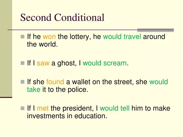 second conditional