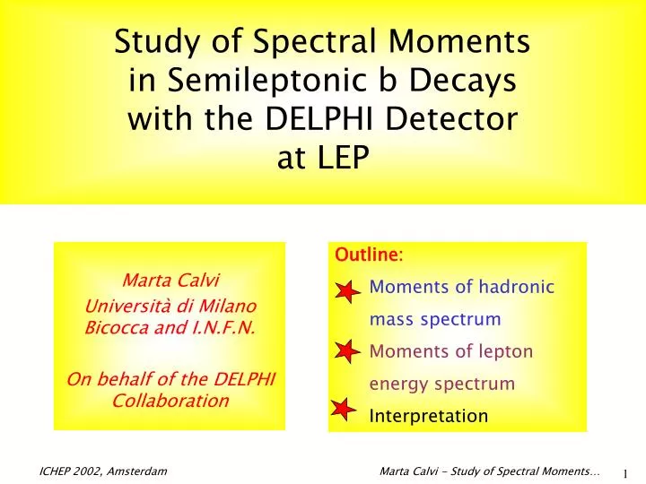 study of spectral moments in semileptonic b decays with the delphi detector at lep