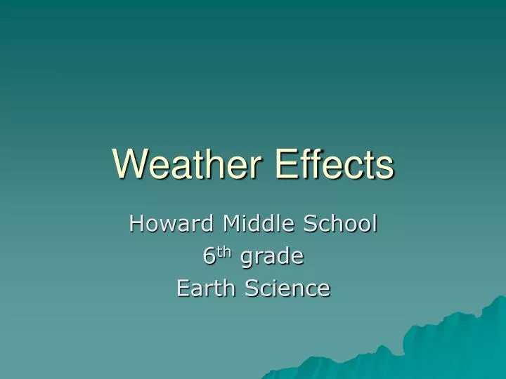 weather effects
