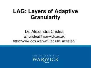LAG: Layers of Adaptive Granularity