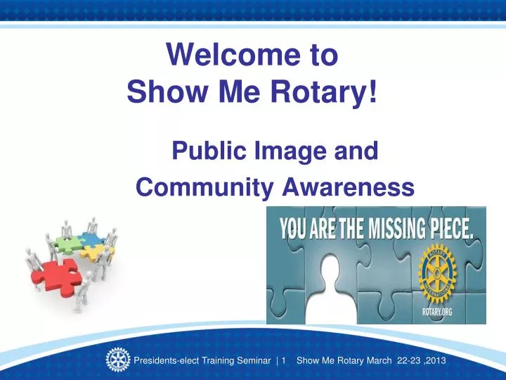 welcome to show me rotary