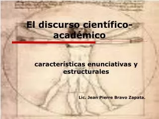 el discurso cient fico acad mico