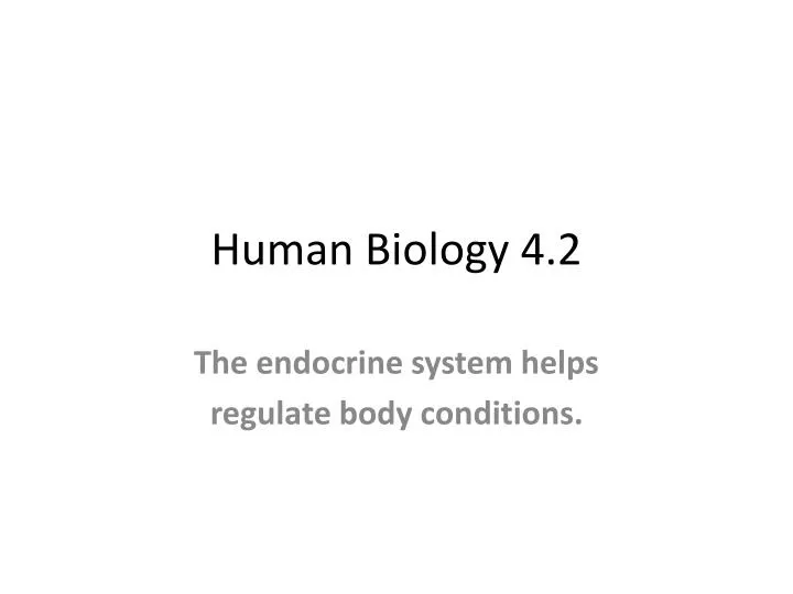 human biology 4 2