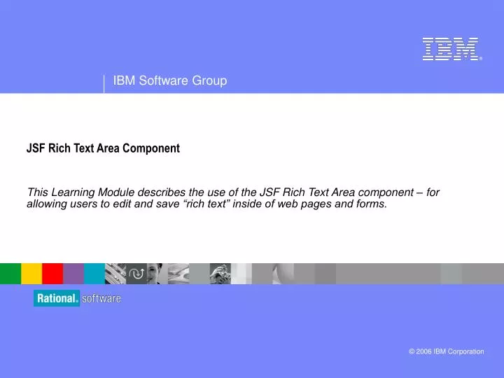jsf rich text area component
