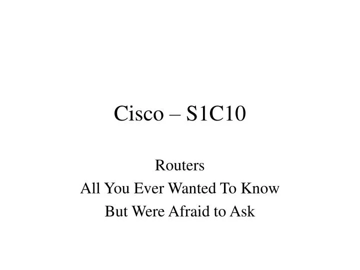 cisco s1c10