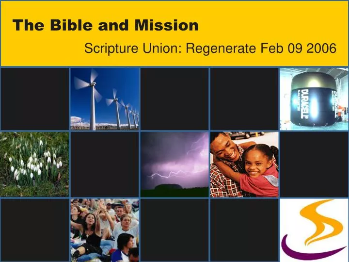 the bible and mission
