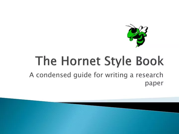 the hornet style book
