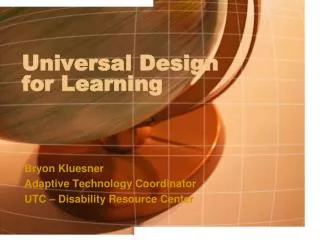 universal design for learning