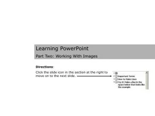 Learning PowerPoint Part Two: Working With Images